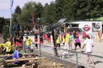 Ein dorf beacht Volleyball