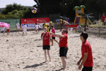 Ein dorf beacht Volleyball
