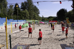 Ein dorf beacht Volleyball
