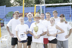 Ein dorf beacht Volleyball
