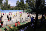 Ein dorf beacht Volleyball