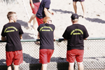 Ein dorf beacht Volleyball