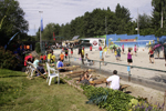 Ein dorf beacht Volleyball